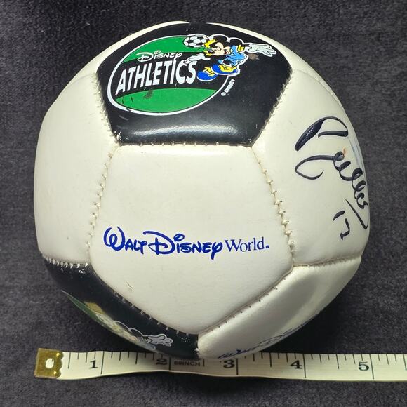 Walt Disney World Athletics Mini Soccer Ball Autographed Collectible - Picture 8 of 8